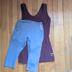 Gymshark Tank Top And Capri Leggings